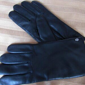 Roeckl Leather Gloves Lined: Acril, Size 10 Black, New